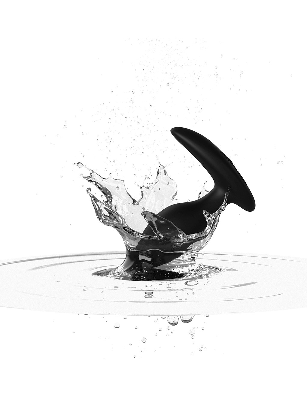 We-Vibe Ditto+ Bluetooth Anal Plug - Satin Black - Waterproof Detail