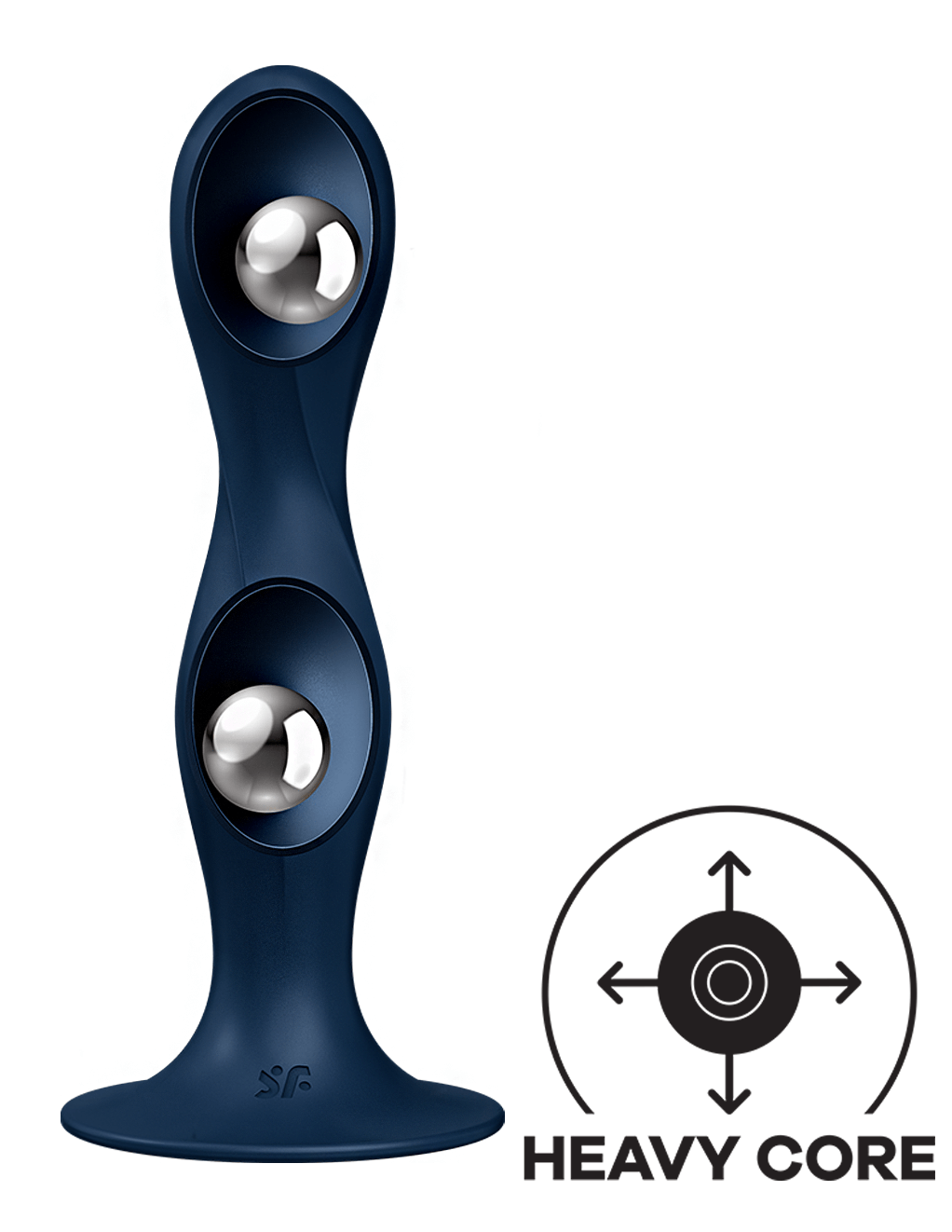 Satisfyer Double Ball-R - Dark Blue - Ball Detail