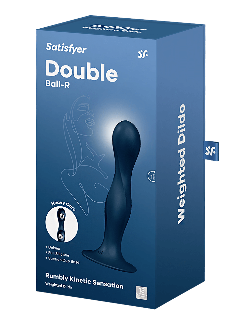 Satisfyer Double Ball-R - Dark Blue - Box