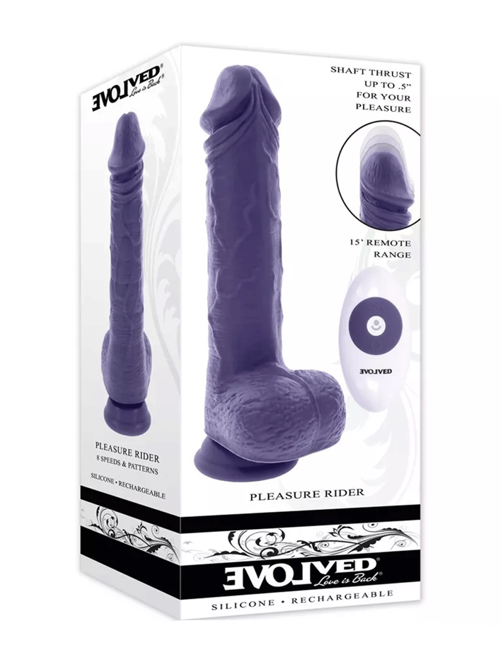 Evolved Pleasure Rider Thrusting Dildo
