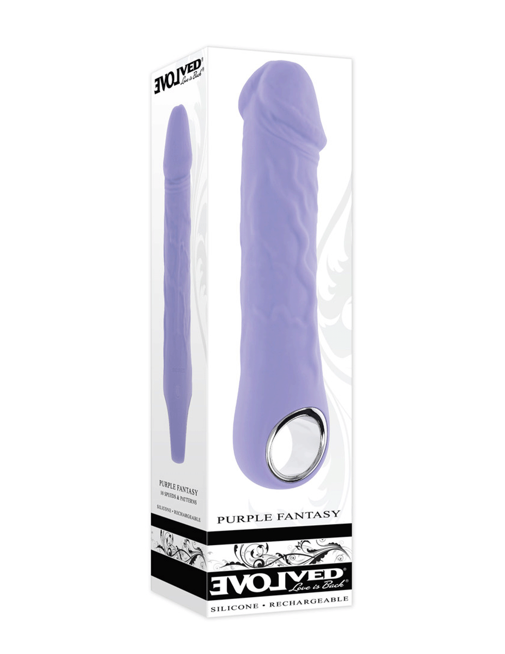 Evolved Purple Fantasy Realistic Vibrator