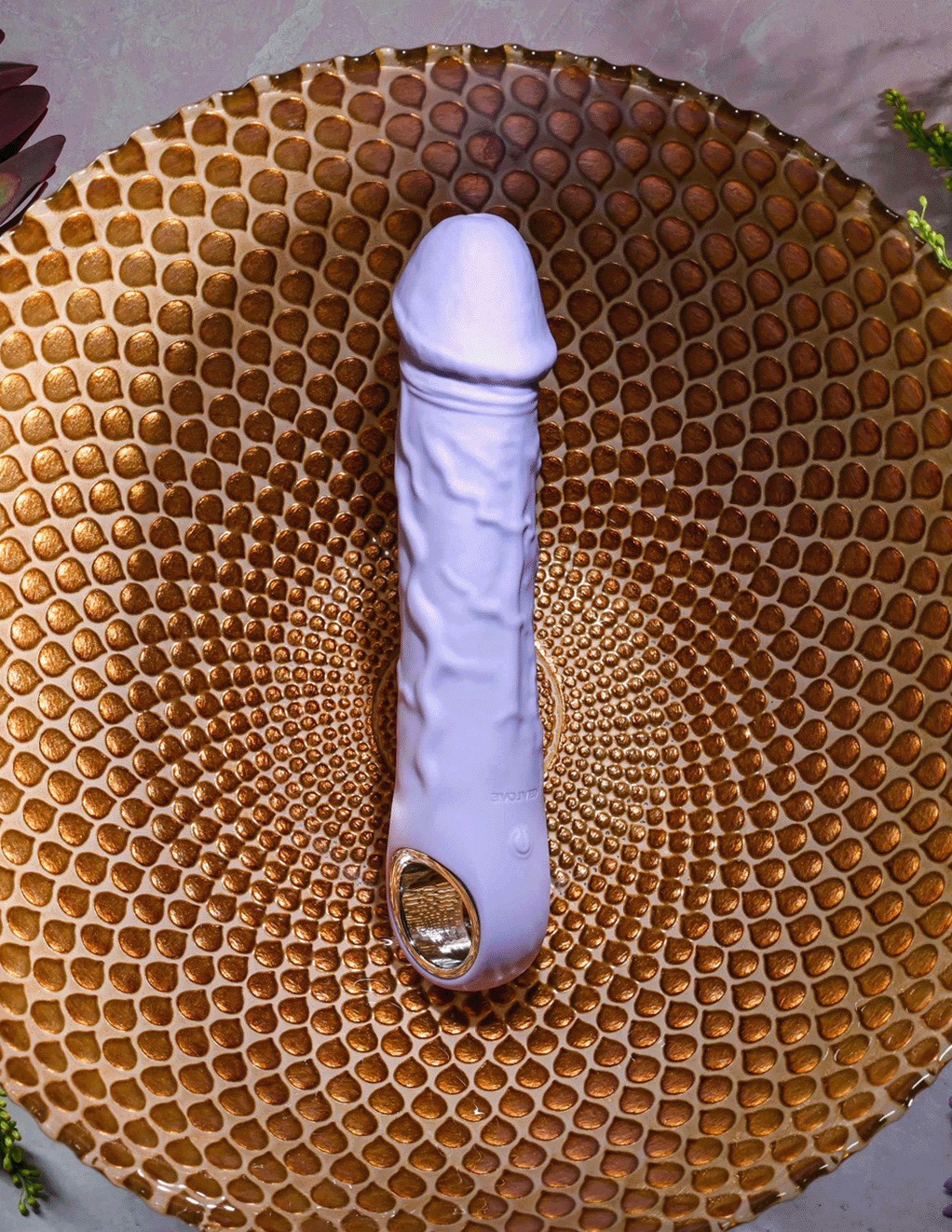 Evolved Purple Fantasy Realistic Vibrator