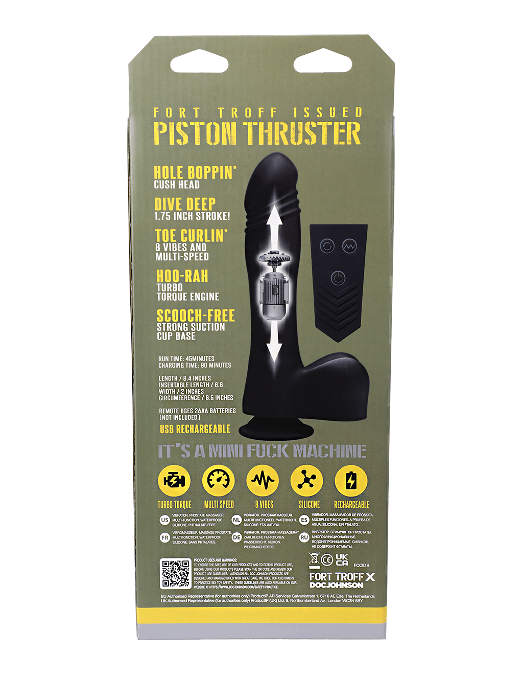 Fort Troff Piston Thruster - Box Back
