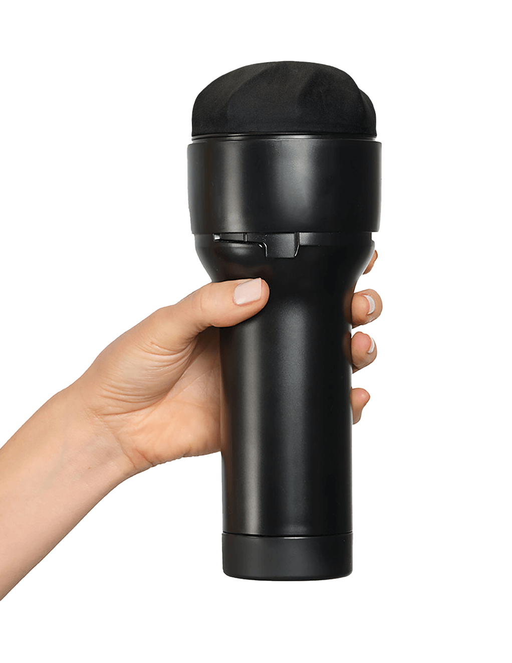 Kiiroo Feel Stroker Feel Sensation - Black - Upright In Hand