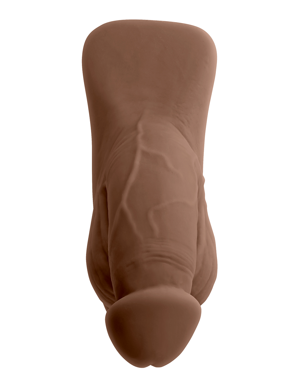 Gender X 4" Packer - Chocolate - Front