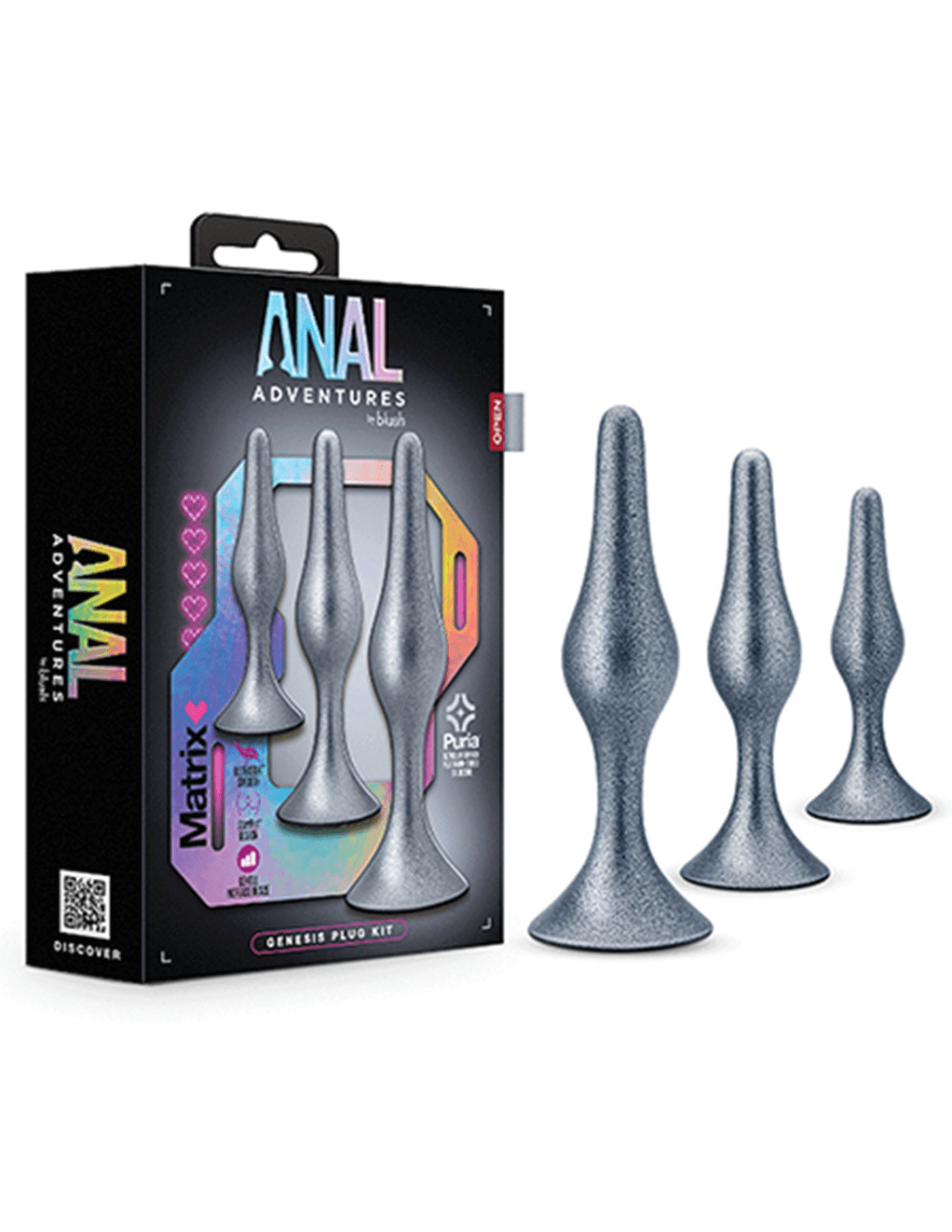 Anal Adventures Genesis Plug Kit - Product With Box