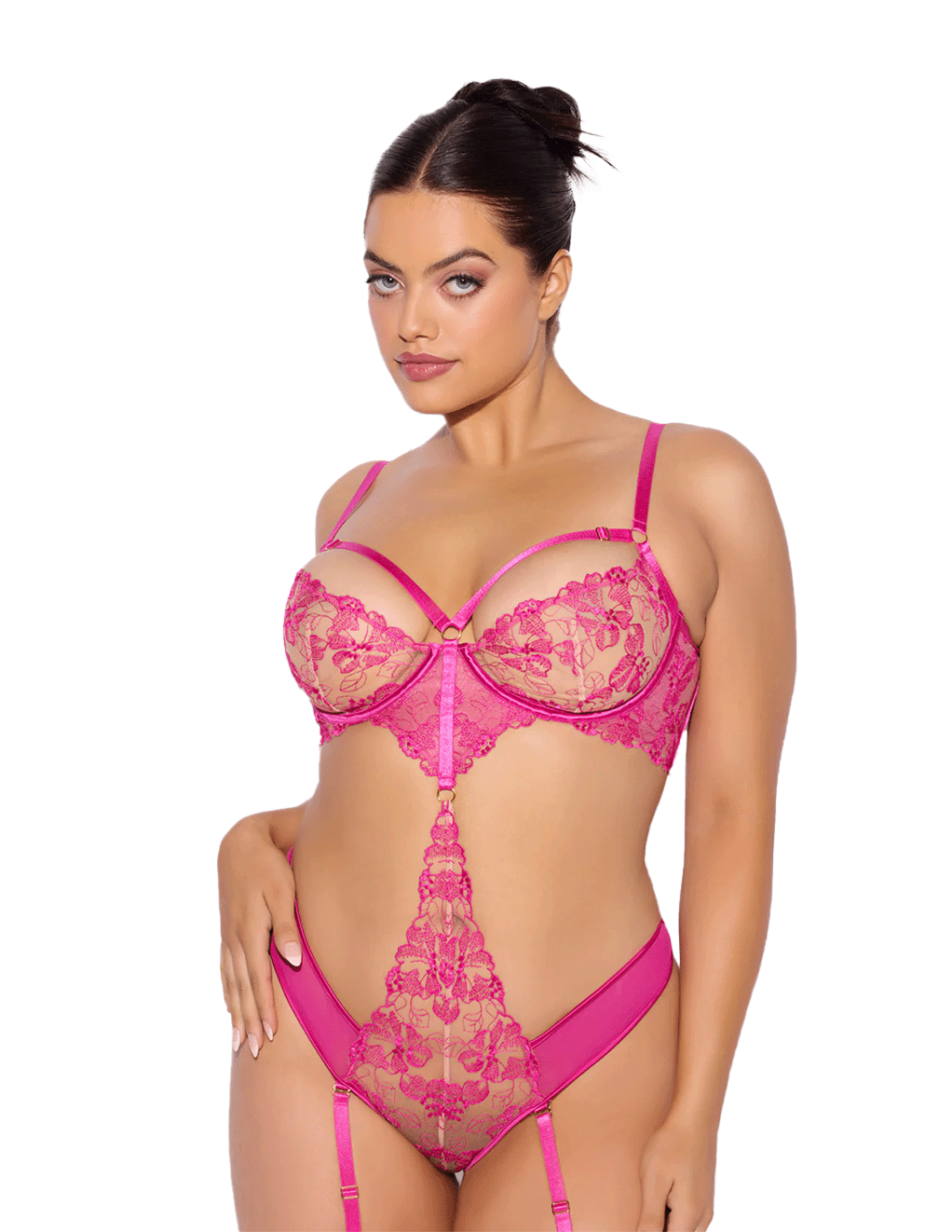 Nova UV Floral Embroidered Teddy