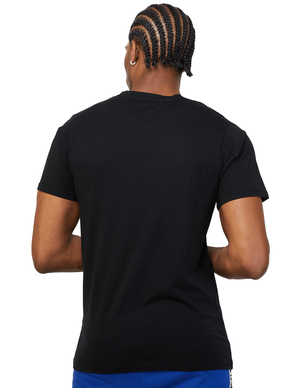 HUSTLER Classic Logo Crew Neck Tee - Black Back