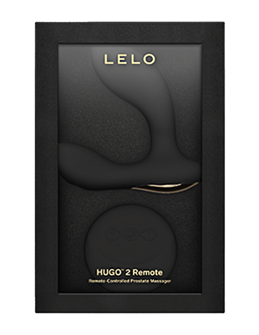 Lelo Hugo 2 Remote Control P-Spot Vibrator - Black - Box