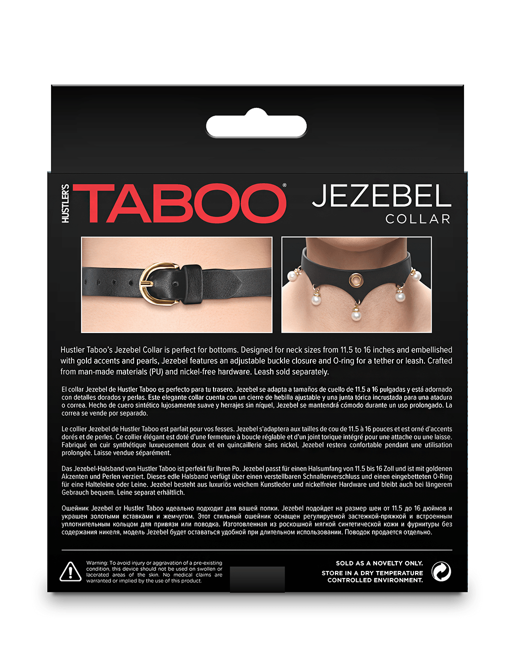 Taboo Jezebel Collar - Box - Back