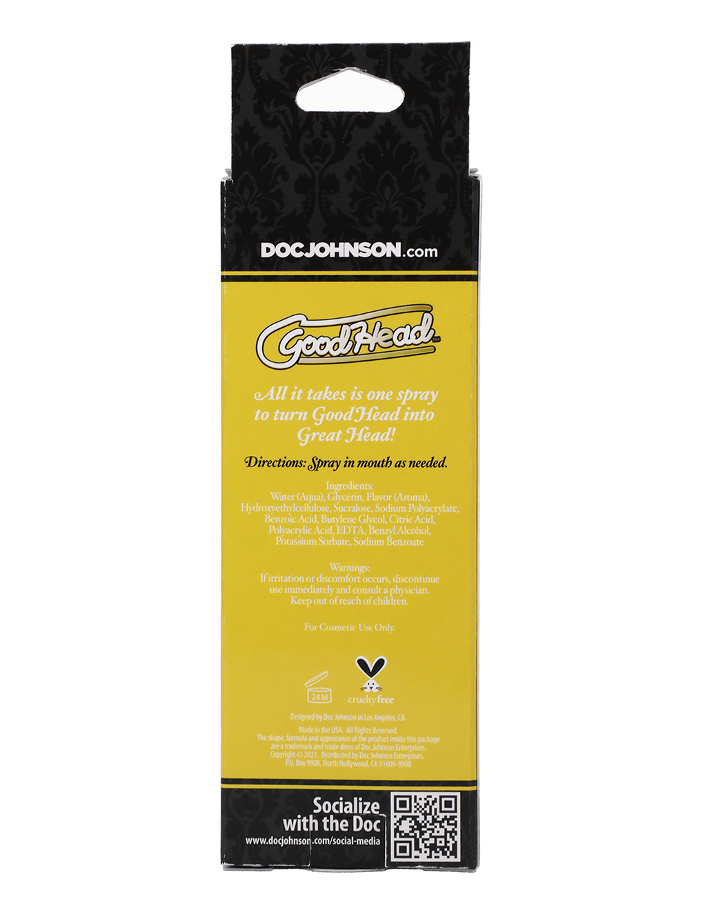 GoodHead Juicy Head - Pineapple - Box Back