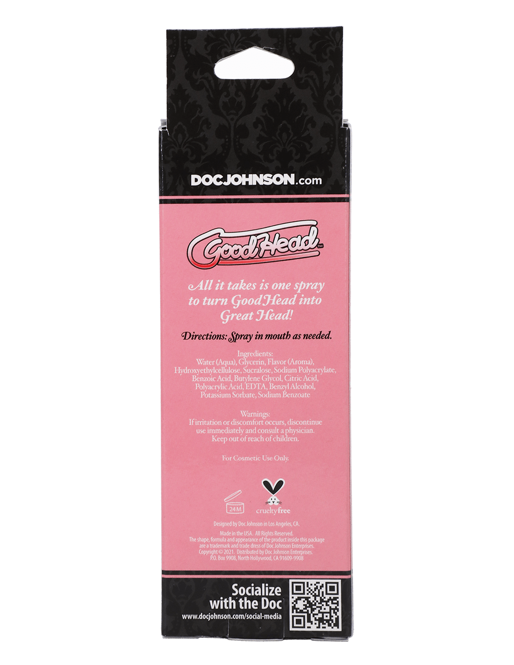 GoodHead Juicy Head - Pink Lemonade - Box Back