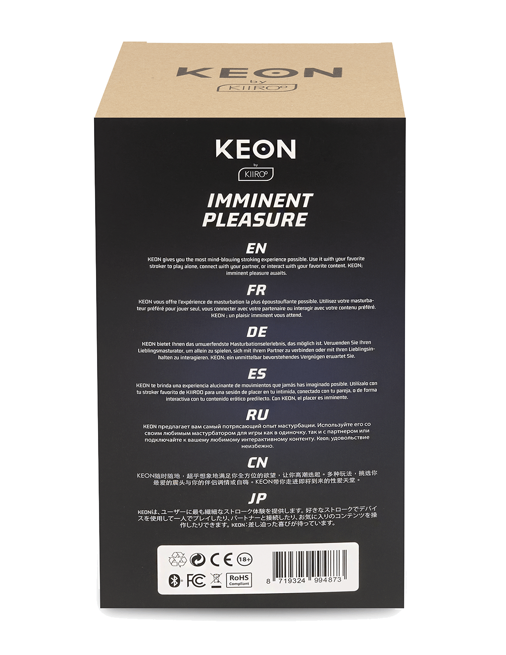 Kiiroo Keon - Black - Box - Back