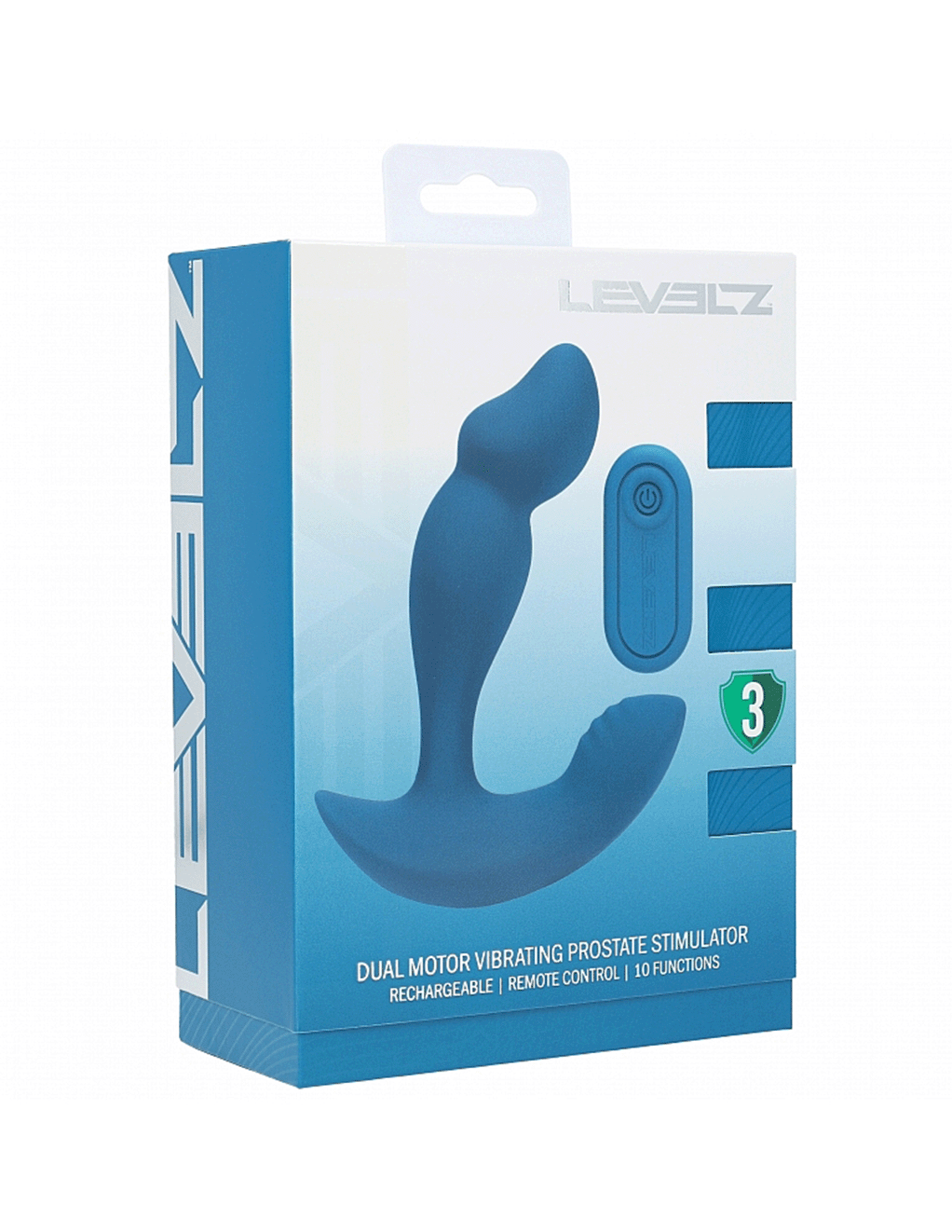 LEVELZ Remote Control Vibrating Silicone Prostate Stimulator