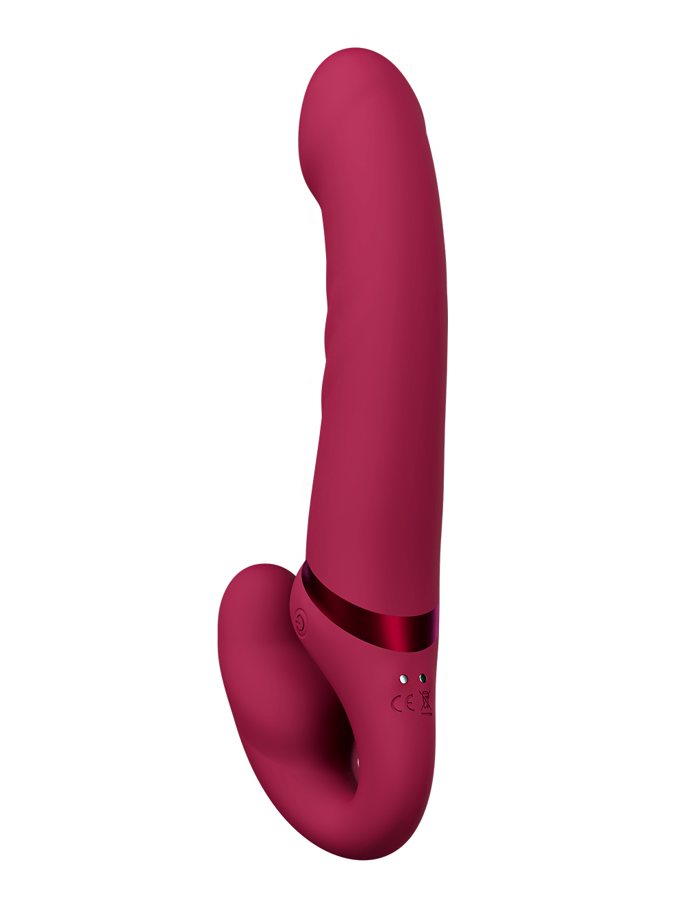 Lovense Lapis Vibrating Strapless Strap-On - Pink - Back