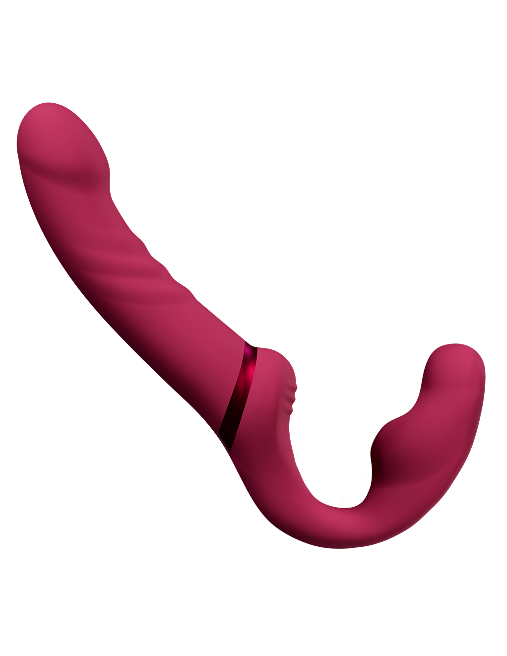 Lovense Lapis Vibrating Strapless Strap-On - Pink - Main - Extended