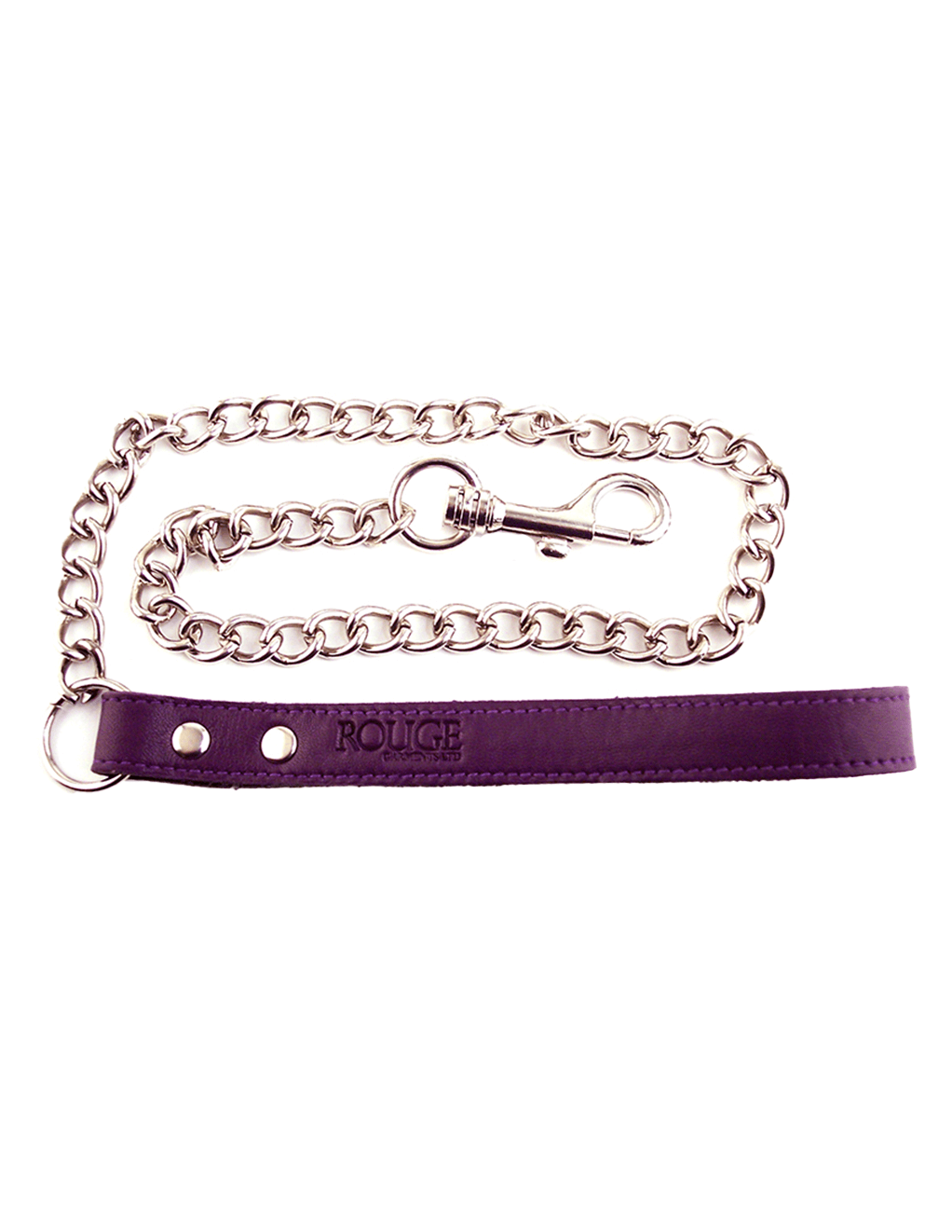 Rouge Leather Lead - Purple - Main