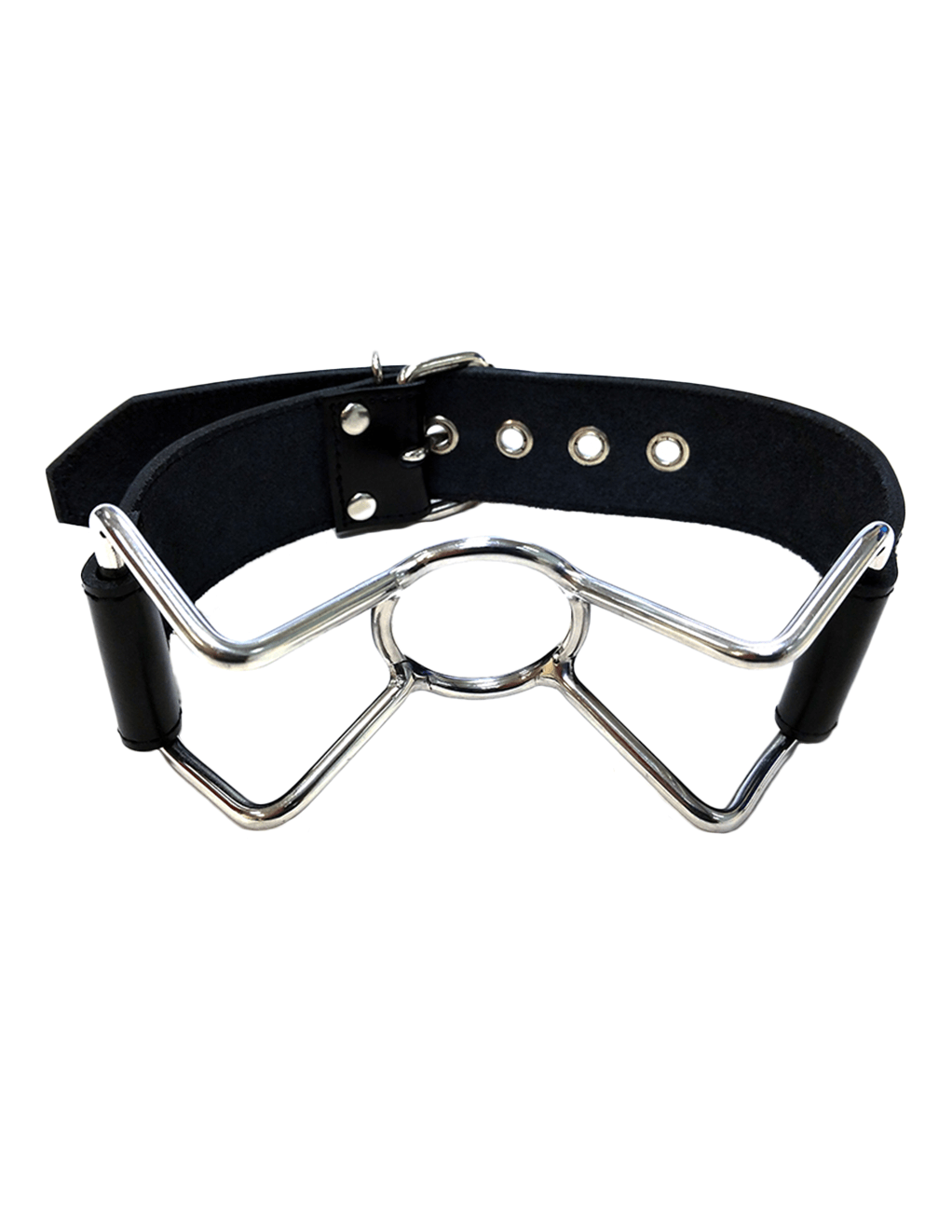 Rouge Leather Spider Gag - Black - Main