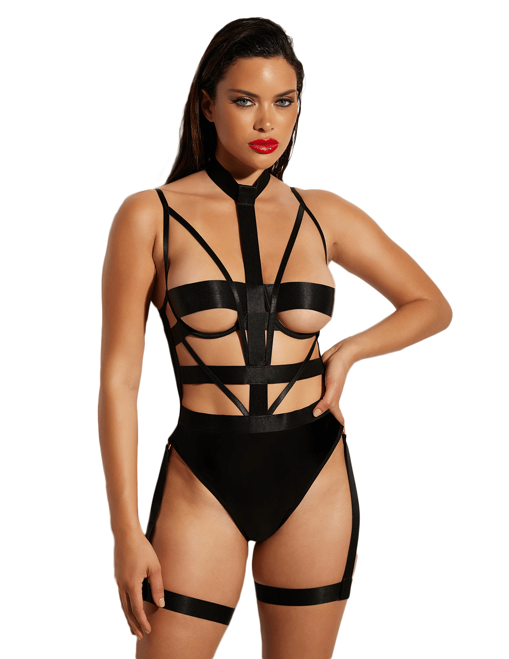 Lethal Peek-A-Boo Vinyl Teddy Set - Black - Main