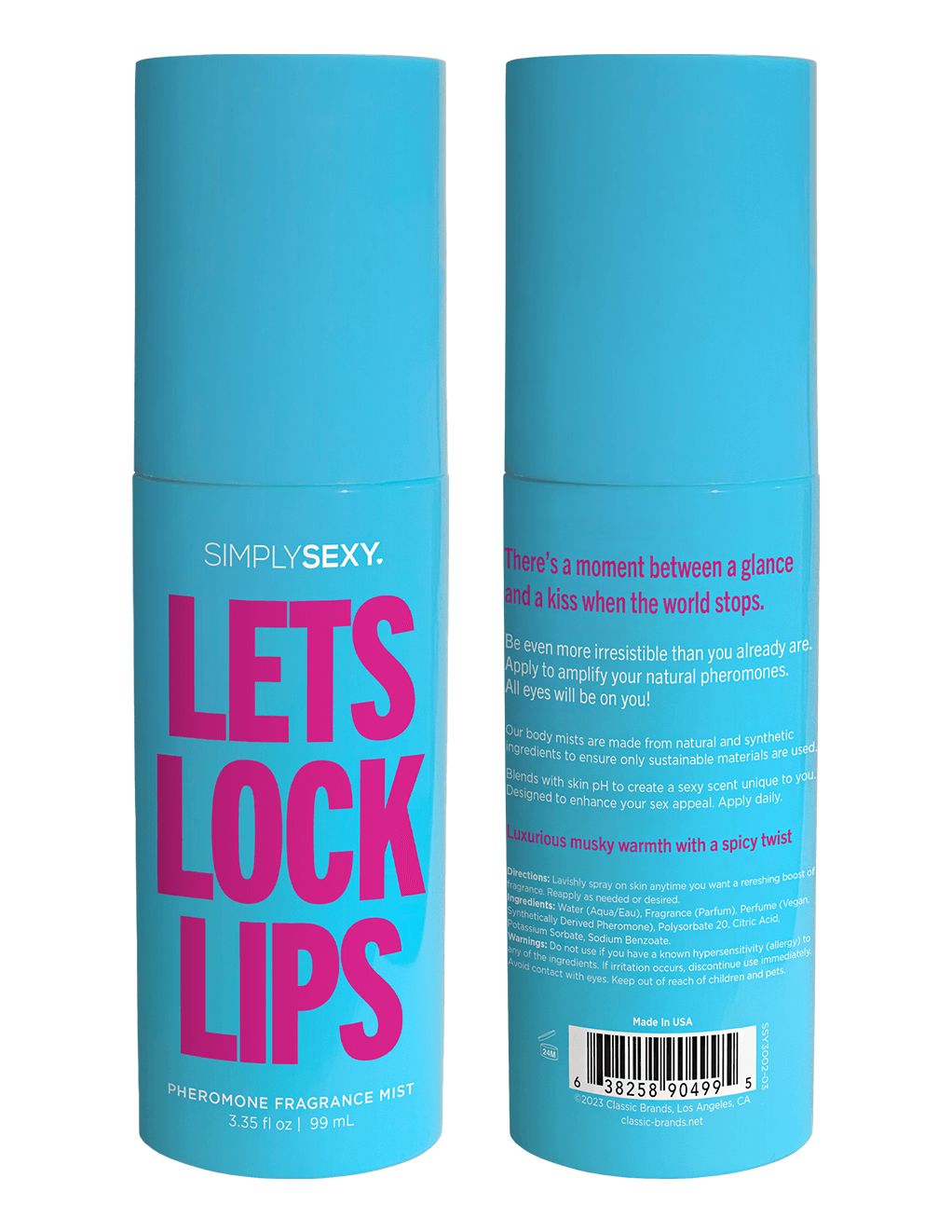 Simply Sexy Pheromone Body Mist Let's Lock Lips