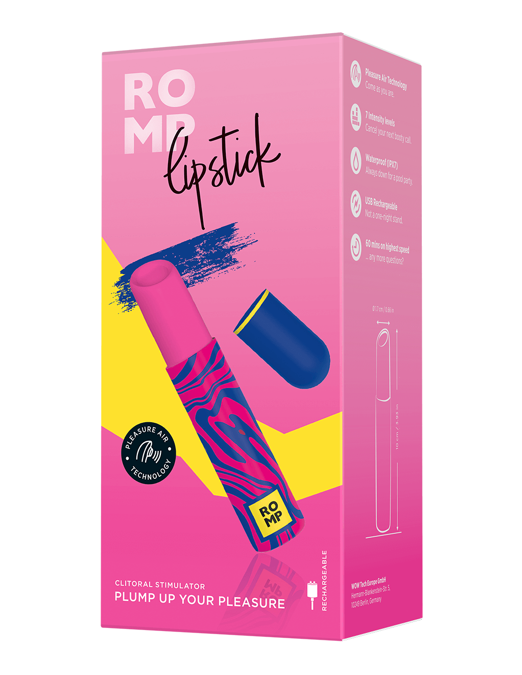 Romp Lipstick Clitoral Stimulator - Box