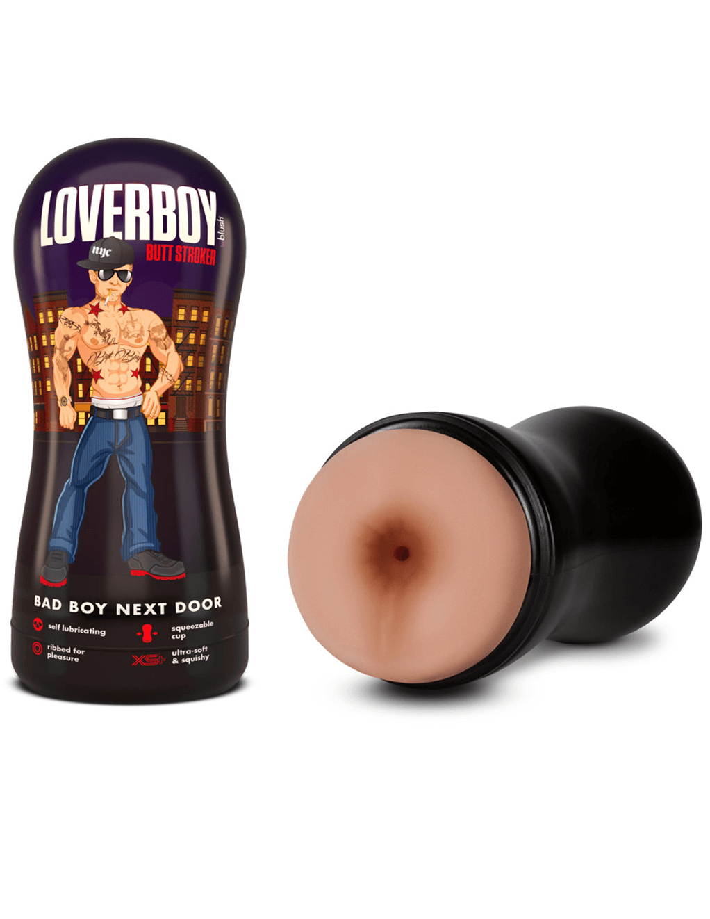 Loverboy Bad Boy Next Door Self Lubricating Stroker - Main