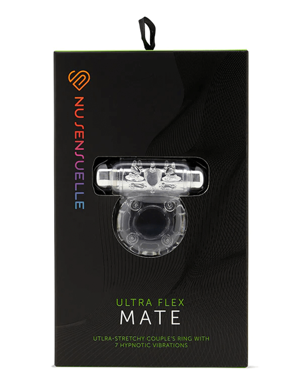 Nu Sensuelle Mate Vibrating C-Ring - Clear - Box Front