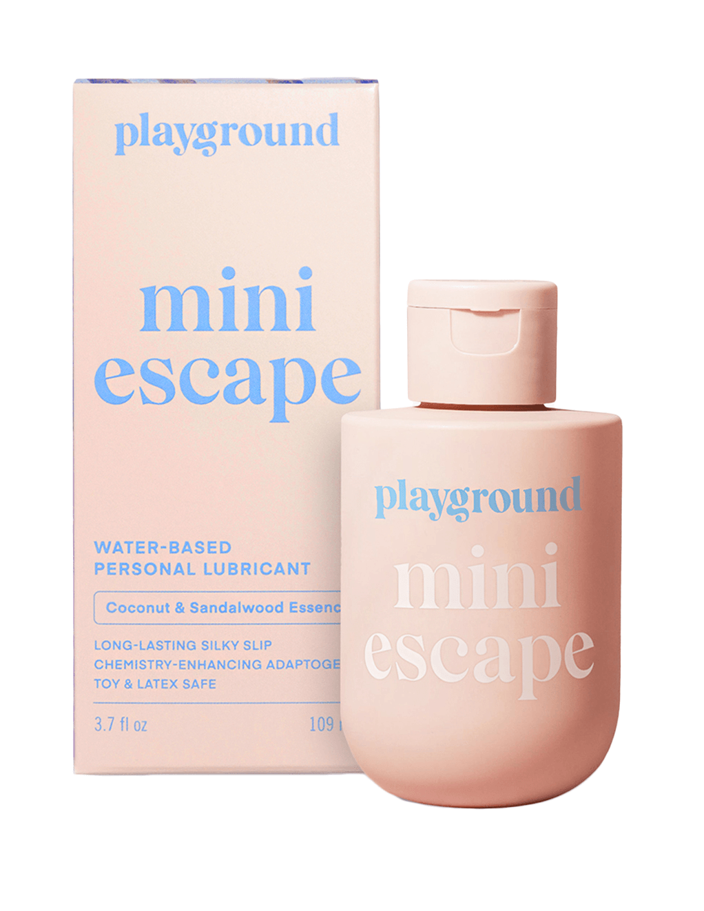 Playground Mini Escape Water-Based Lube - Product w.Box