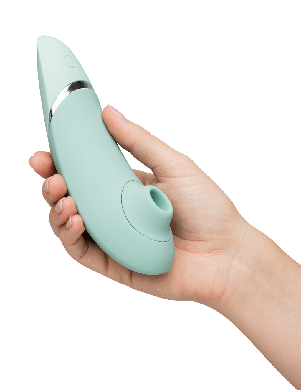 Womanizer Next Clitoral Stimulator - Sage - In Hand