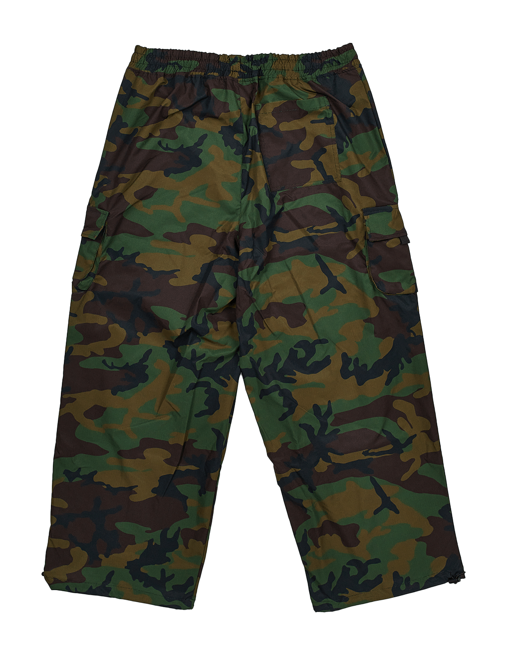 HUSTLER® Parachute Pants - Camo - Back