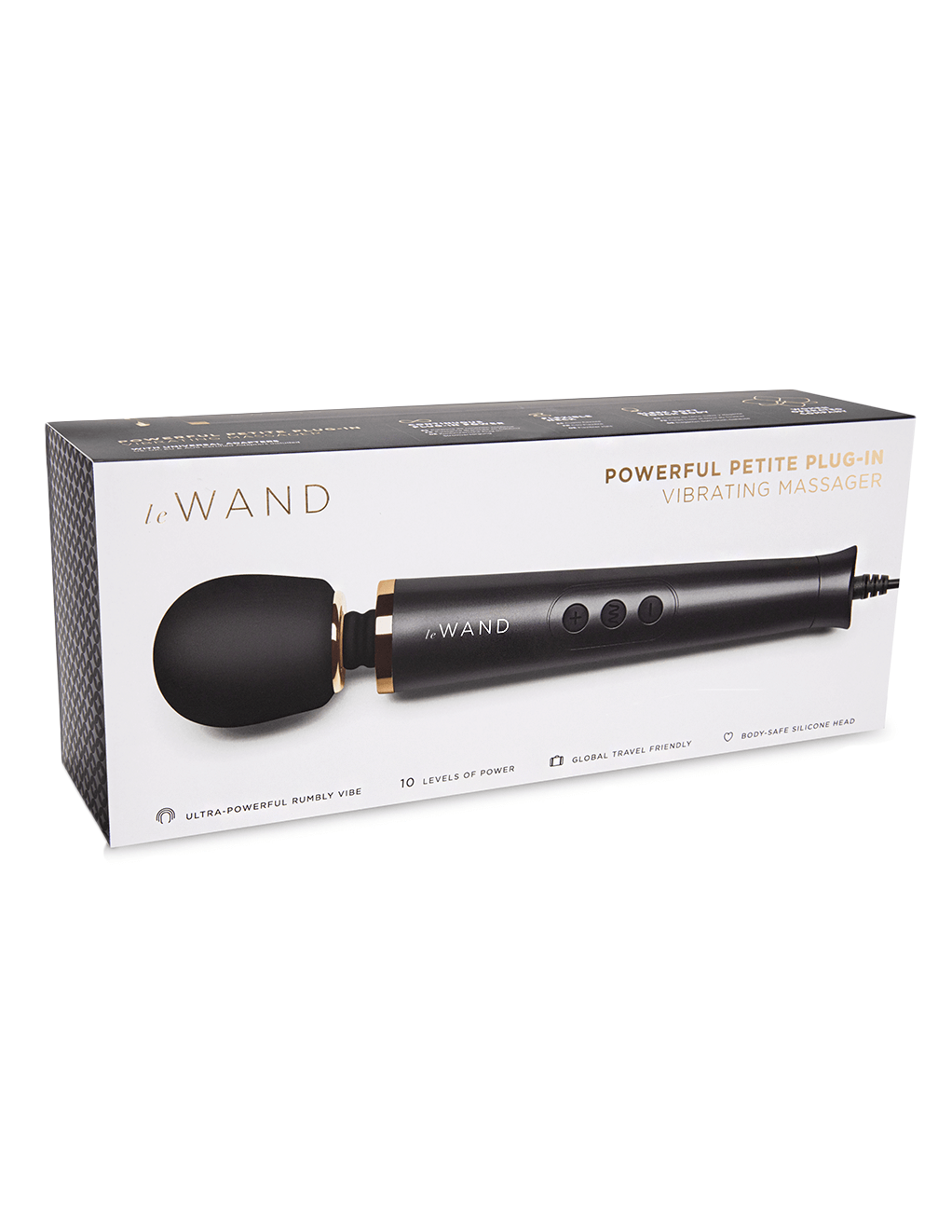 Le Wand Powerful Petite Plug-In - Black - Box