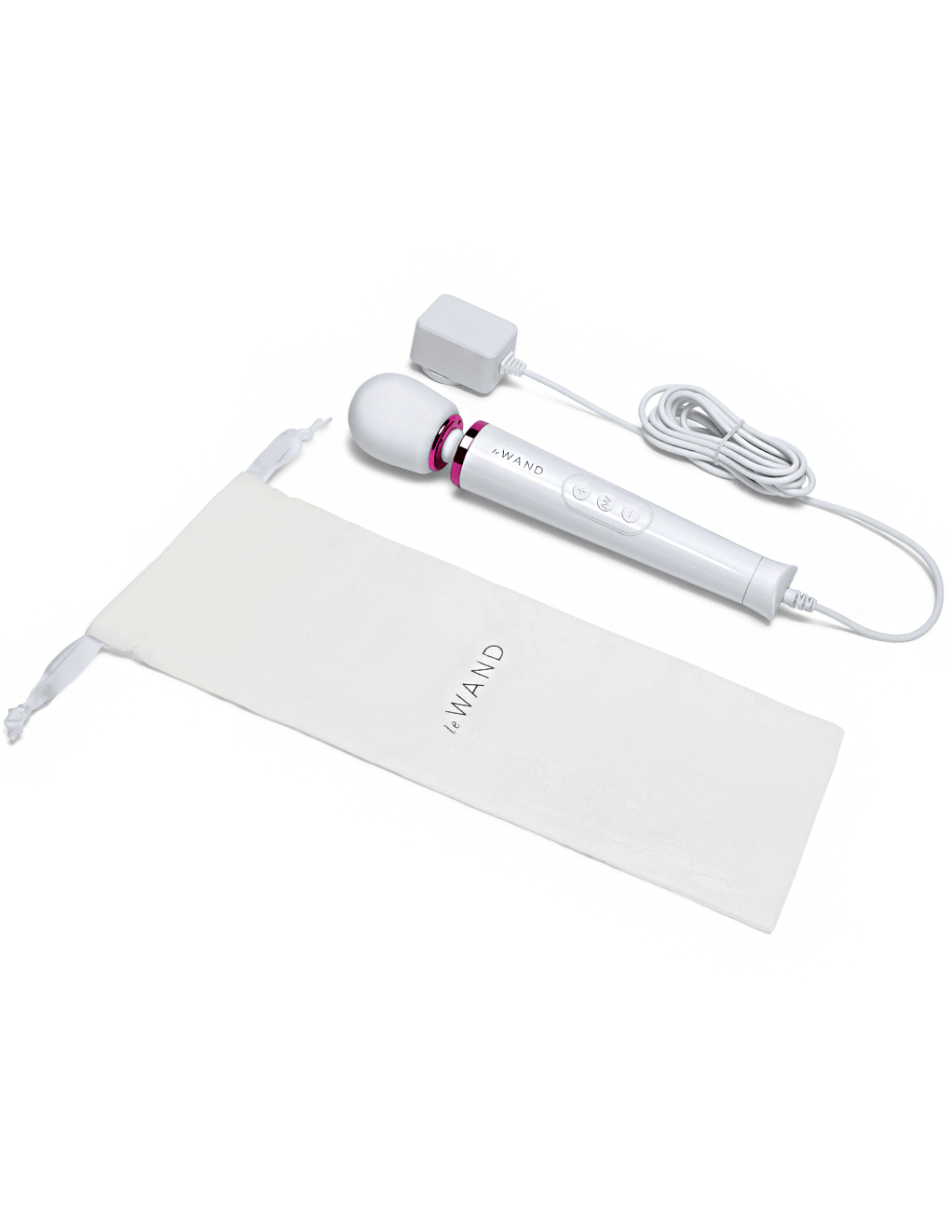 Le Wand Powerful Petite Plug-In - White - With Case