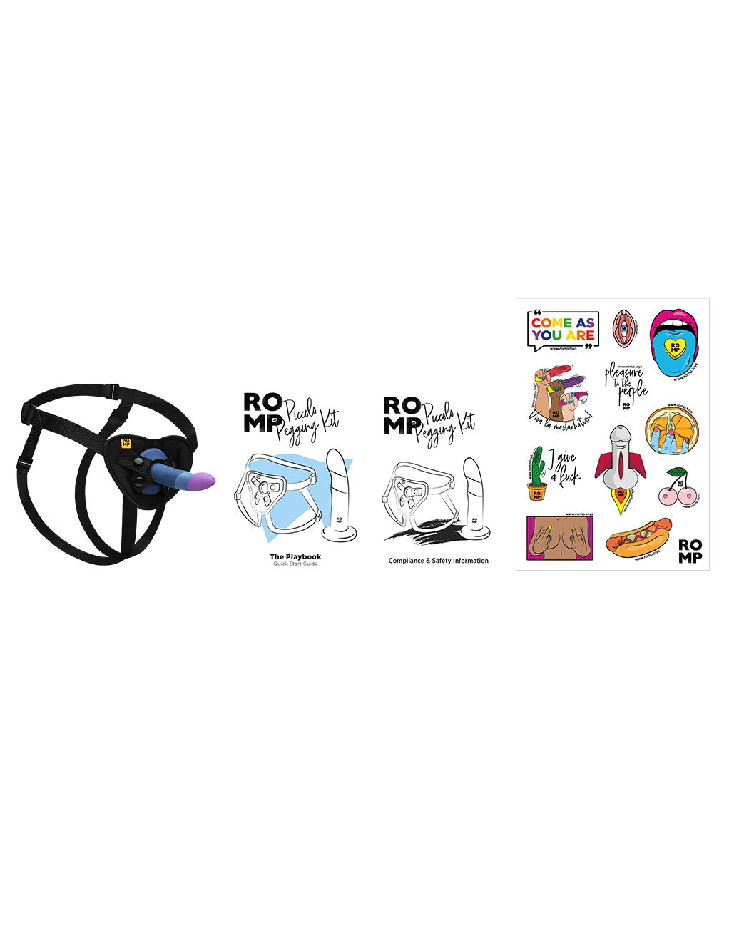 Romp Piccolo Pegging Kit - Box Contents