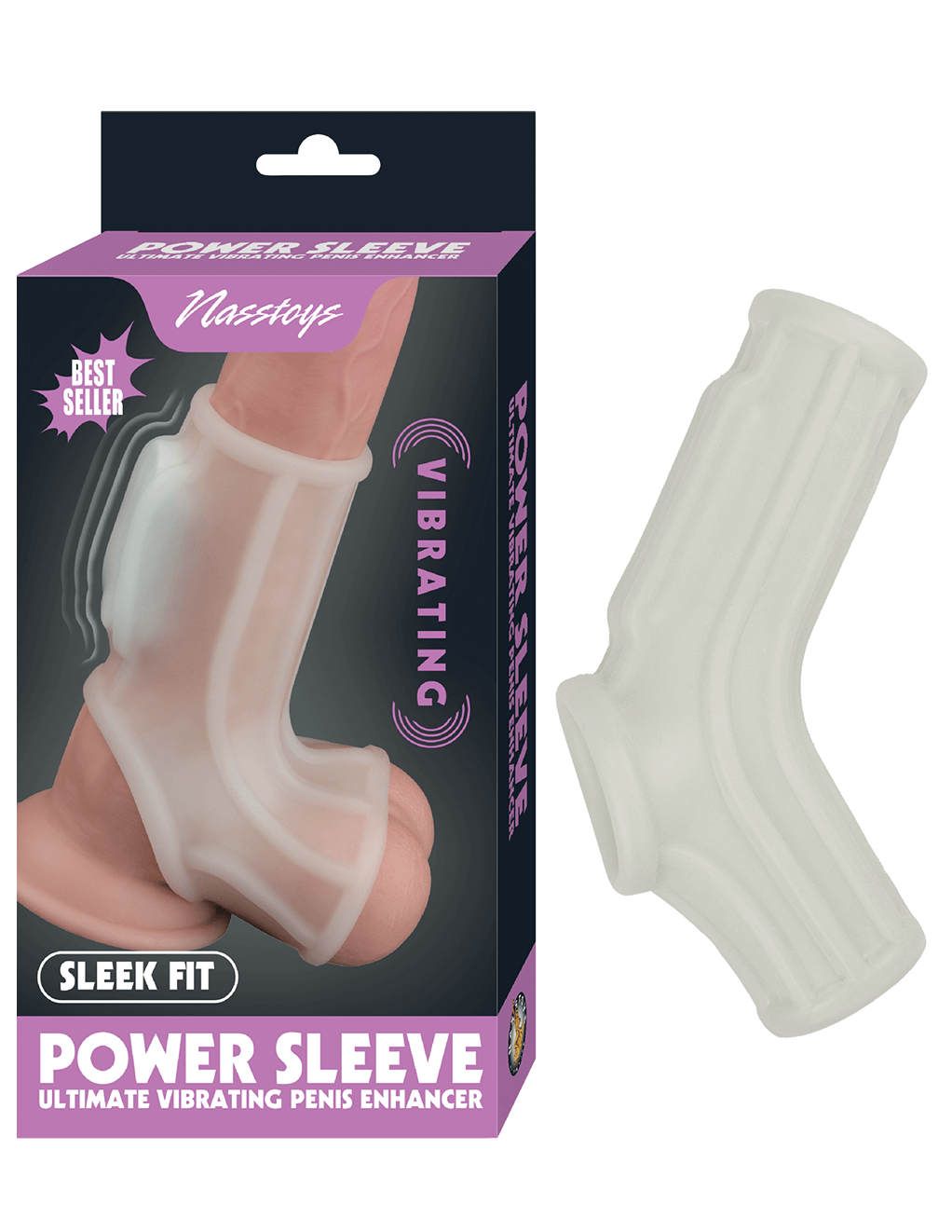Sleek Vibrating Power Sleeve - Sleeve With Box