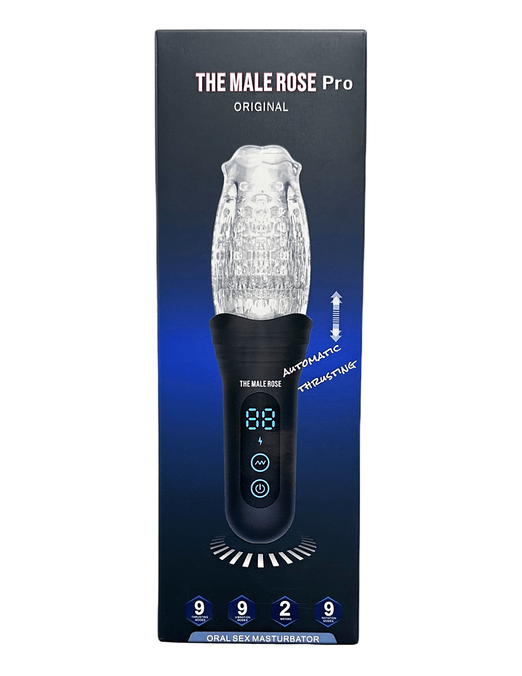 The Male Rose PRO Thrusting Stroker - Box