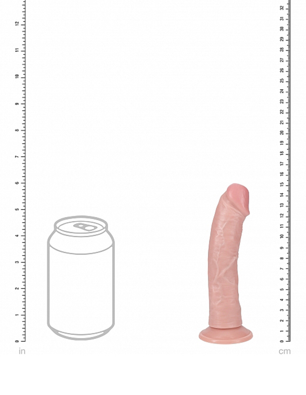 RealRock 6” Curved Vibrating Cock