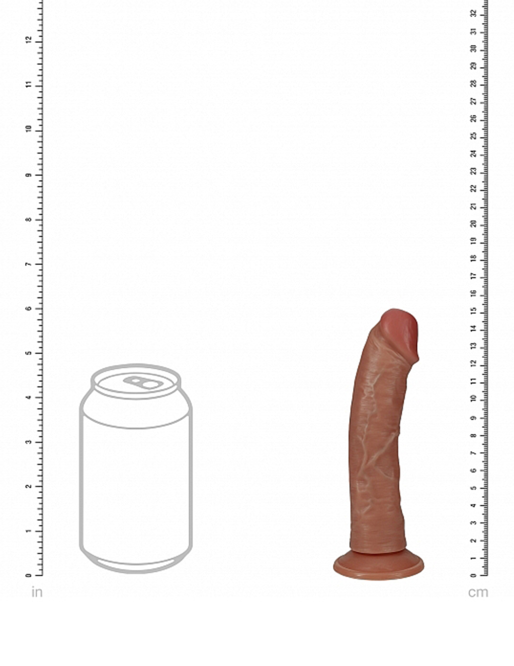 RealRock 6” Curved Vibrating Cock