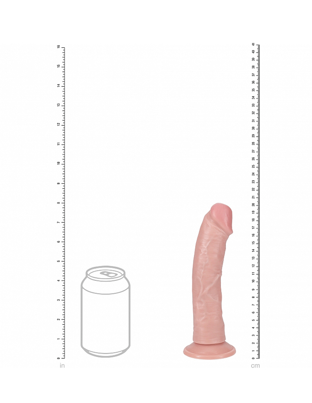 RealRock 8” Curved Vibrating Cock