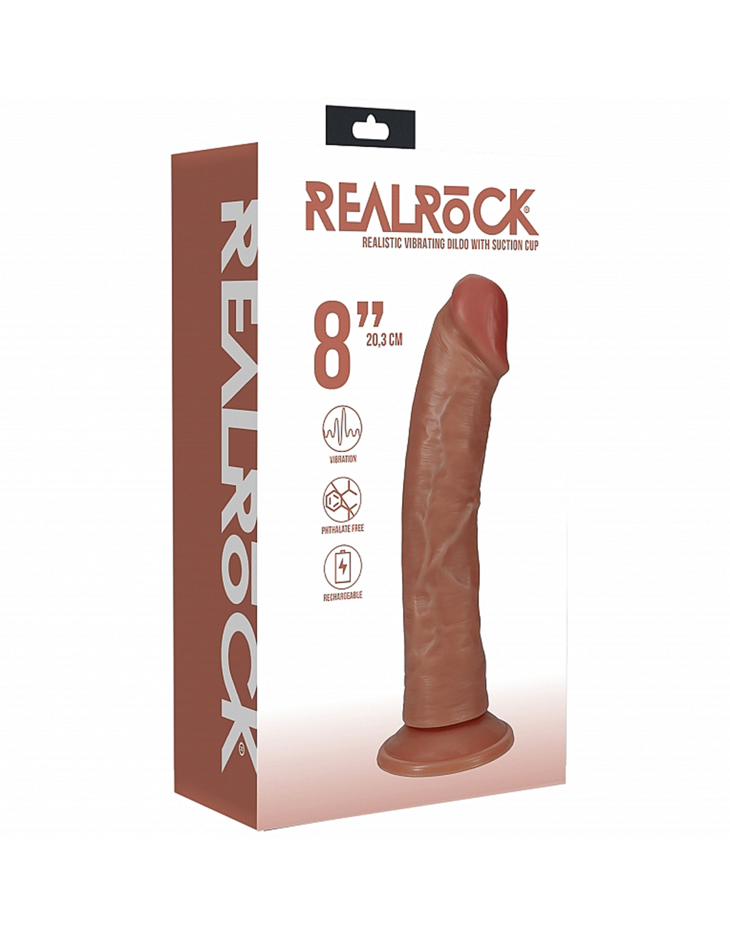 RealRock 8” Curved Vibrating Cock