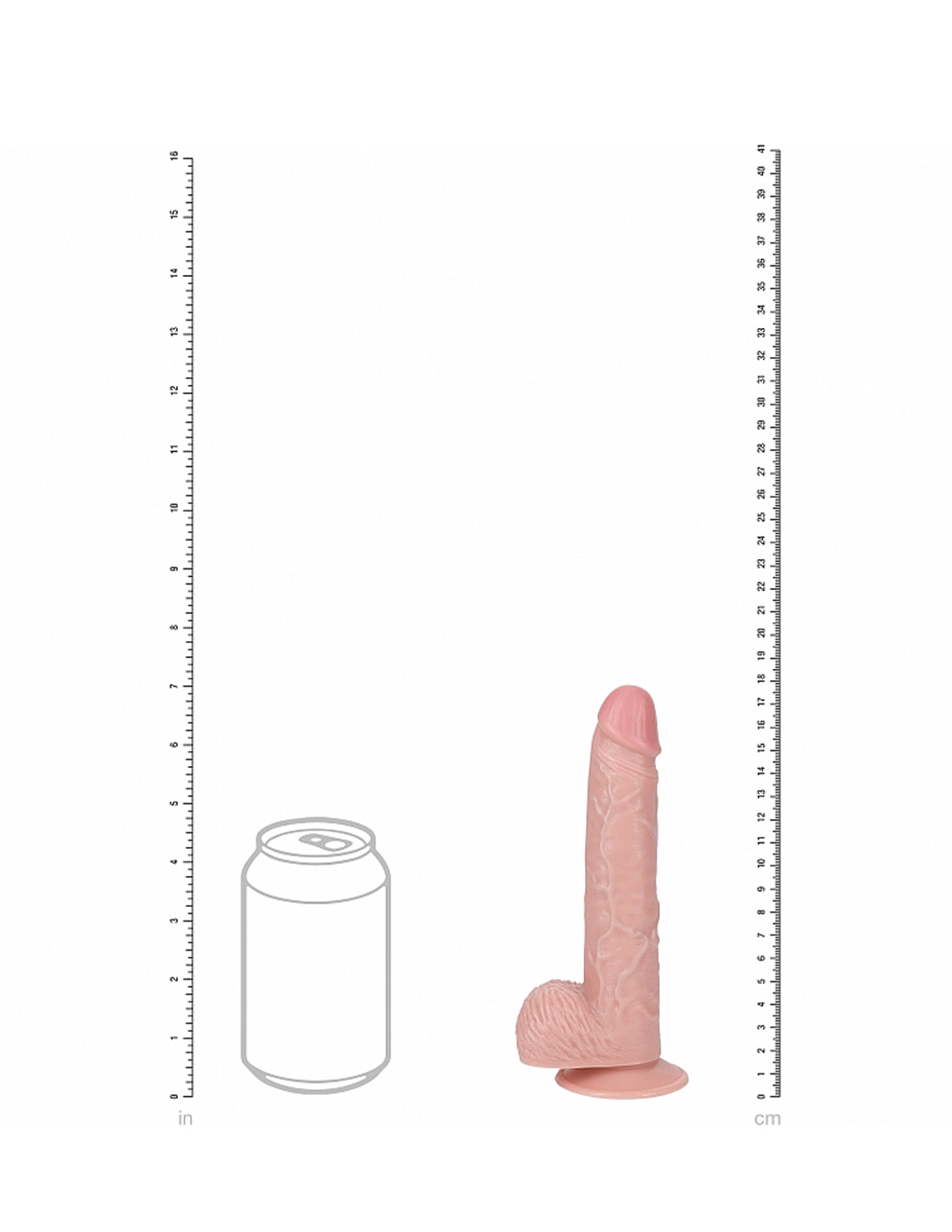RealRock 7” Vibrating Cock with Balls