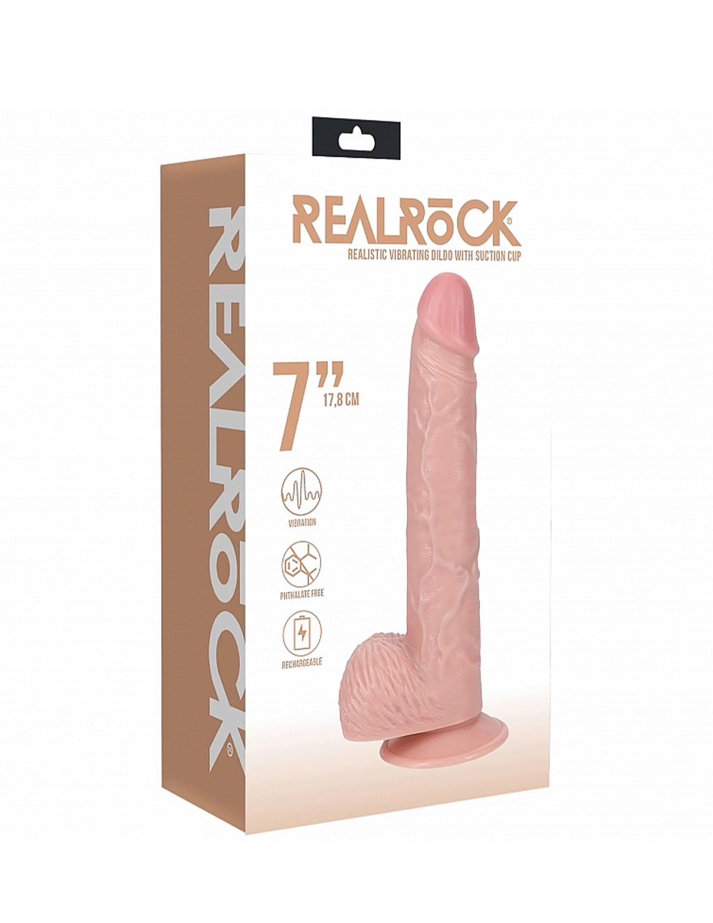 RealRock 7” Vibrating Cock with Balls