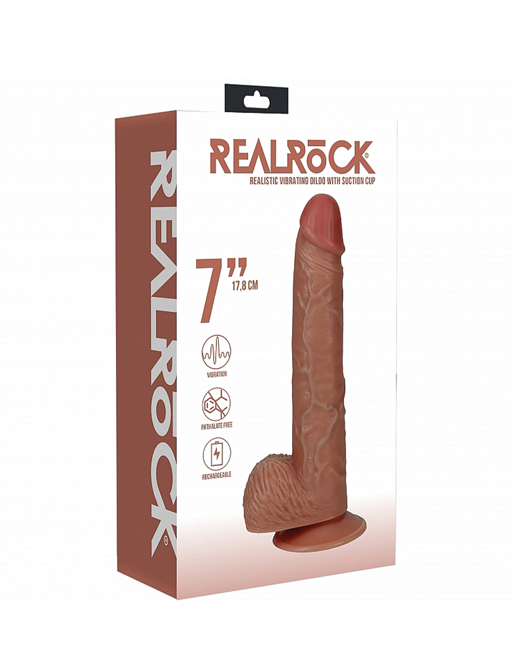 RealRock 7” Vibrating Cock with Balls