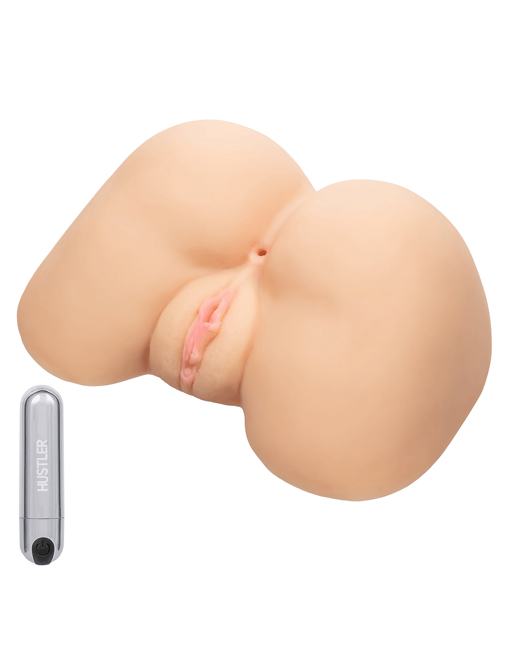 HUSTLER® Vibrating Double Dip Masturbator