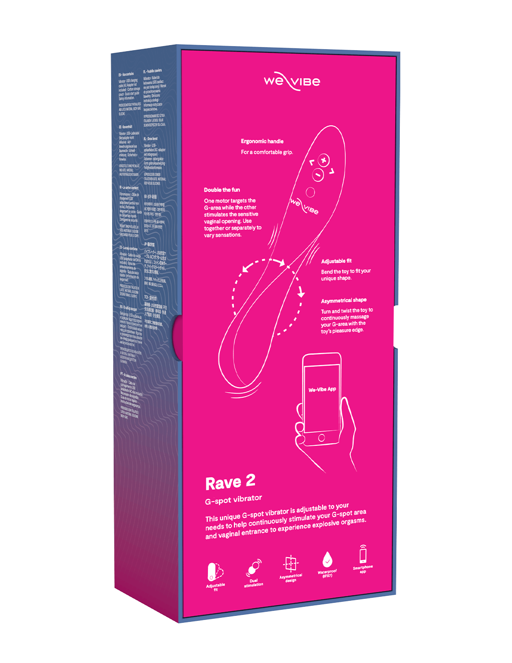 We-Vibe Rave 2 - Fuchsia - Box Back