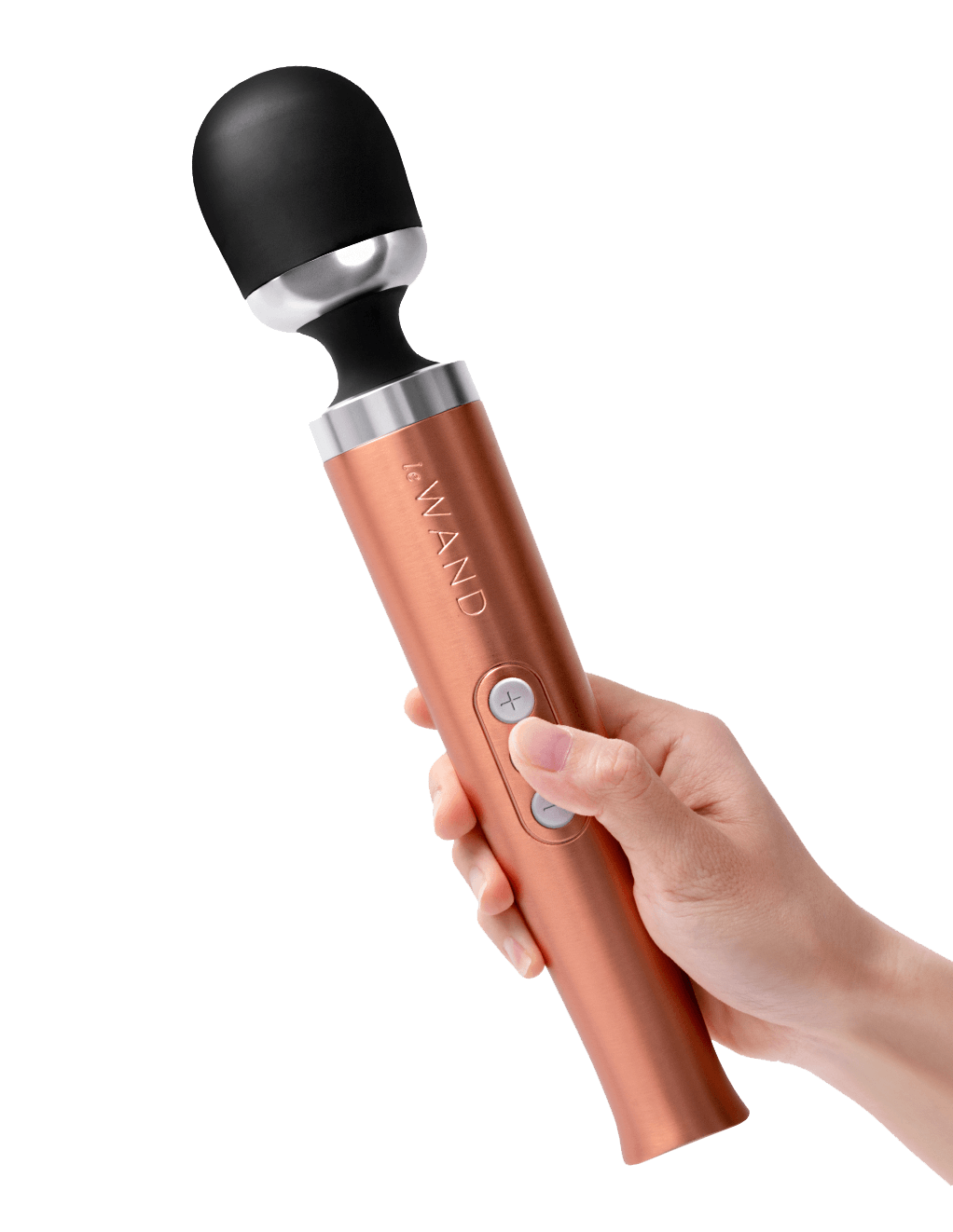 Le Wand Diecast Rechargeable Wand - Rose Gold - In Hand