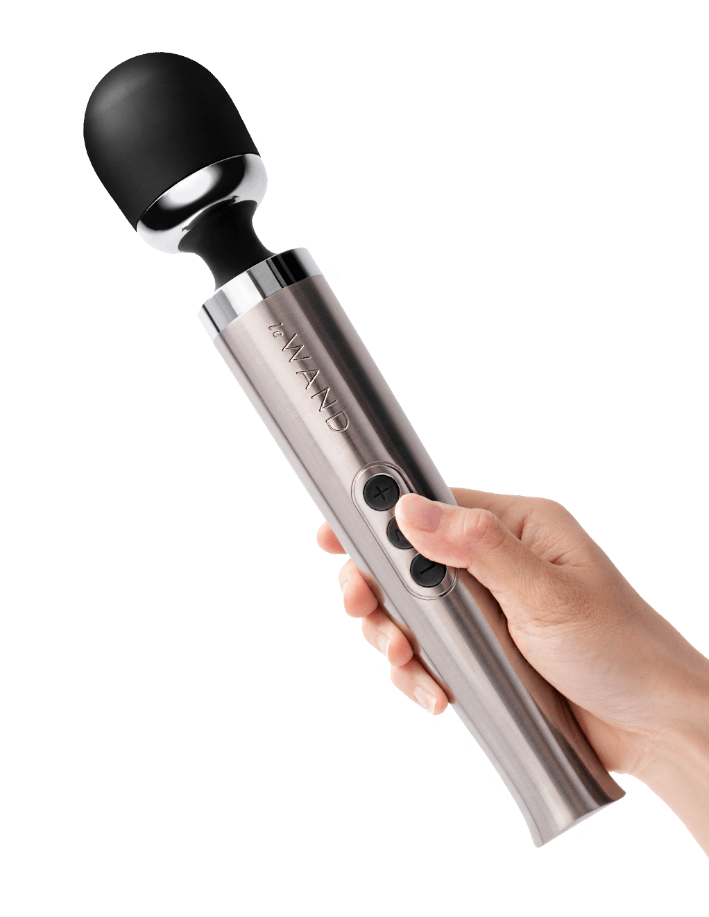 Le Wand Diecast Rechargeable Wand - Silver - In Hand