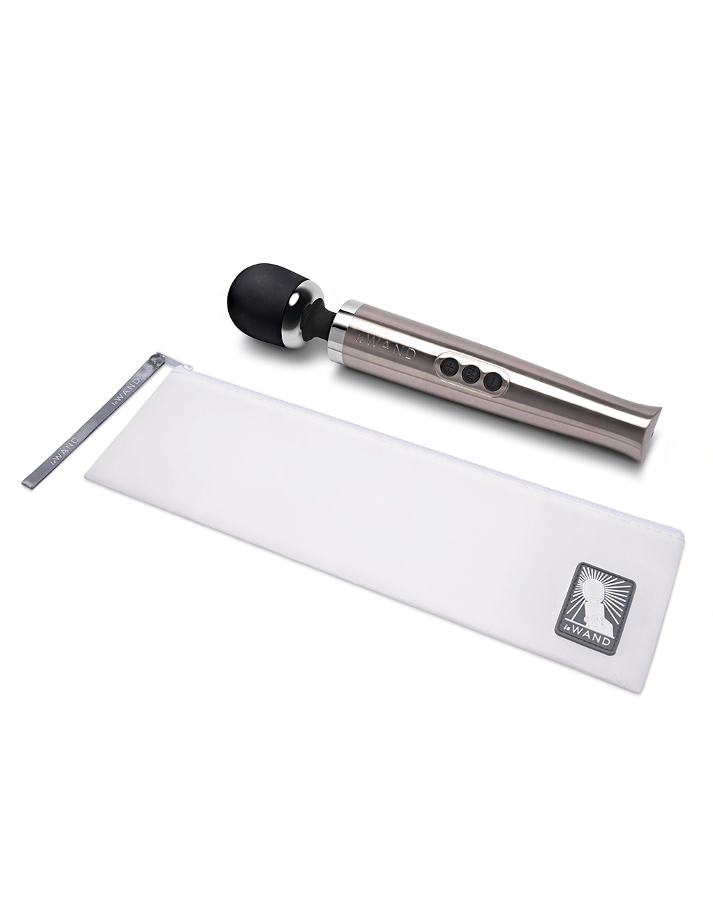 Le Wand Diecast Rechargeable Wand - Silver - Wand w/Travel Bag