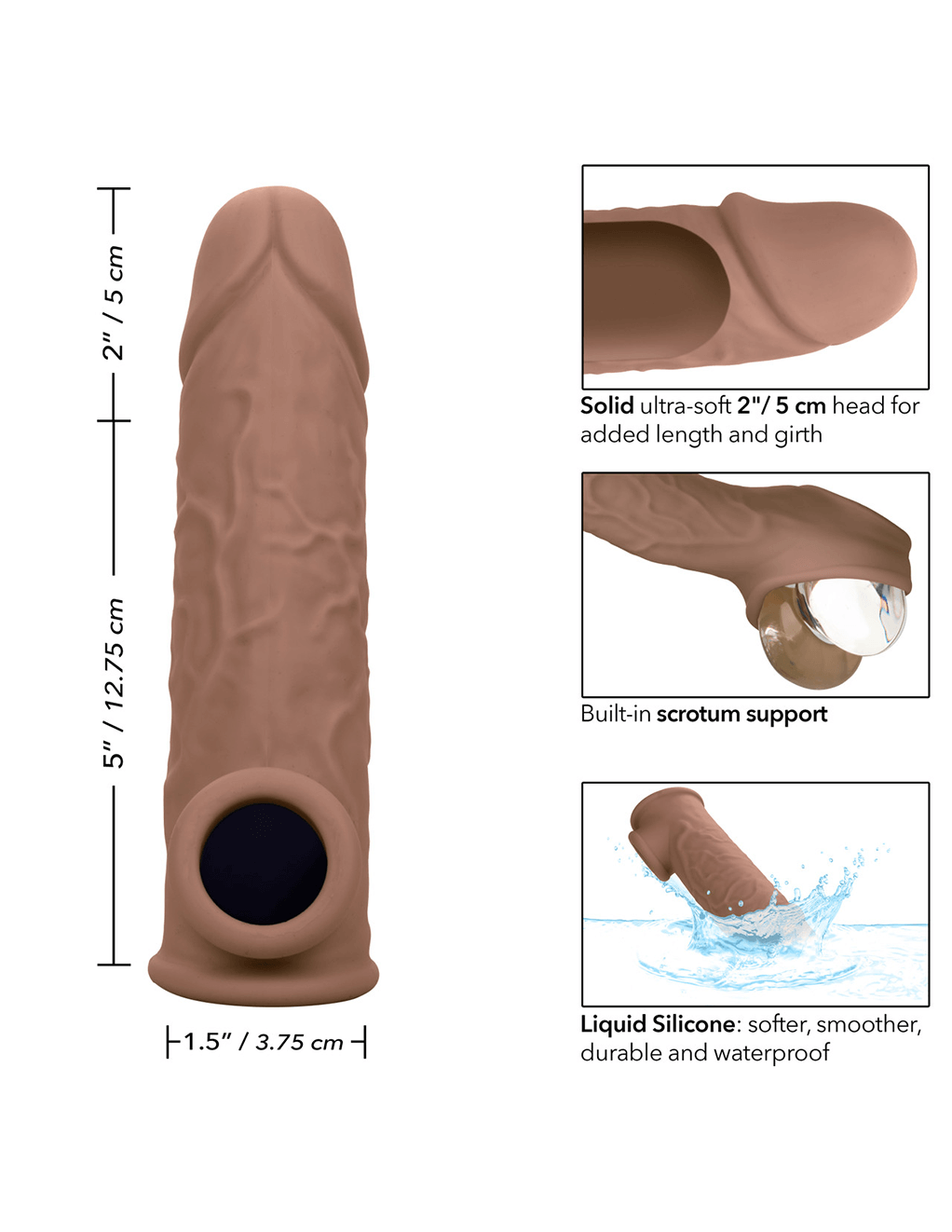 Silicone Life-Like Extension 7" Dark Specs