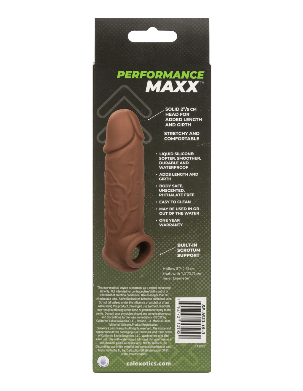 Silicone Life-Like Extension 7" Dark Package Back