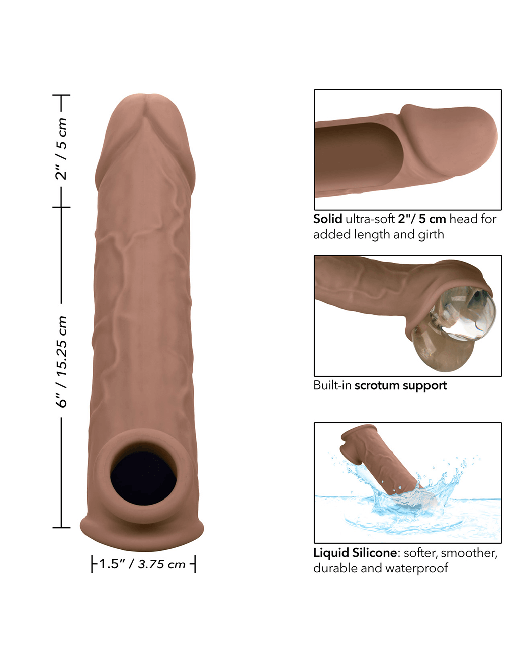 Performance Maxx Silicone Life-Like Extension 8inch